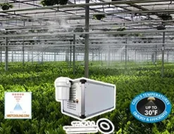 Mistcooling Automatic Greenhouse Humidification System with Humidity Controller 150 Ft – 15 Nozzles