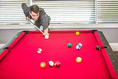 Mizerak Donovan II 8’ Billiard Table Black/Red