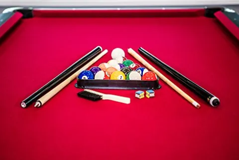 Mizerak Donovan II 8’ Billiard Table Black/Red