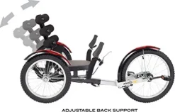 MOBO Cruiser Shift 3-Wheel Recumbent Bicycle Trike Black
