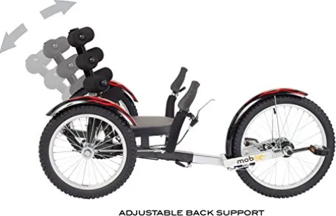 MOBO Cruiser Shift 3-Wheel Recumbent Bicycle Trike Black