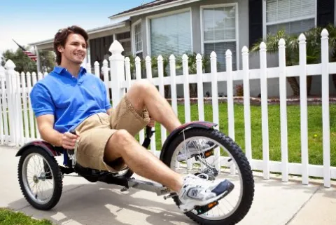 MOBO Cruiser Shift 3-Wheel Recumbent Bicycle Trike Black