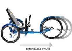 MOBO Triton Pro Adult Recumbent Trike Royal Blue