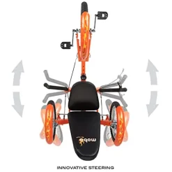 MOBO Triton Pro Adult Recumbent Trike Tangerine