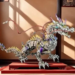 ModelForgeX DIY Mechanical Dragon Model Kit 3D 50cm Metal Punk 2030+ PCS Multicolor