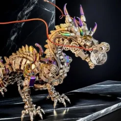 ModelForgeX DIY Mechanical Dragon Model Kit 3D 50cm Metal Punk 2030+ PCS Multicolor