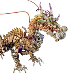 ModelForgeX DIY Mechanical Dragon Model Kit 3D 50cm Metal Punk 2030+ PCS Multicolor