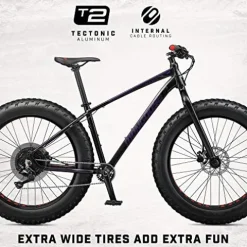 Mongoose Argus Sport Adult Fat Tire Mountain Bike Black