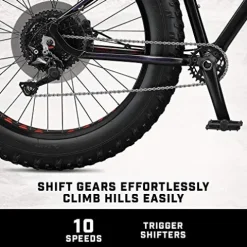 Mongoose Argus Sport Adult Fat Tire Mountain Bike Black