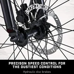 Mongoose Argus Sport Adult Fat Tire Mountain Bike 26-inch Black