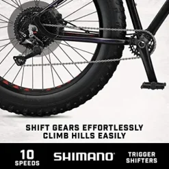 Mongoose Argus Sport Adult Fat Tire Mountain Bike 26-inch Black