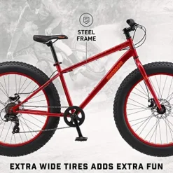 Mongoose Aztec Fat Tire Bike Red