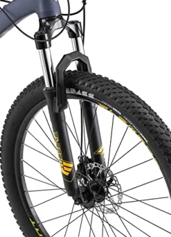 Mongoose Colton Adult Mountain Bike Hardtail 7-Speed 17-Inch Aluminum Frame 27.5-Inch Wheels Slate Blue