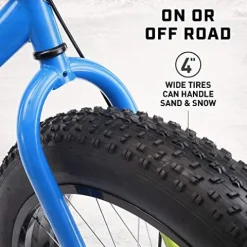 Mongoose Dolomite Fat Tire Mountain Bike 26 Inch Wheels Blue