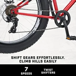 Mongoose Dolomite Fat Tire Mountain Bike Red