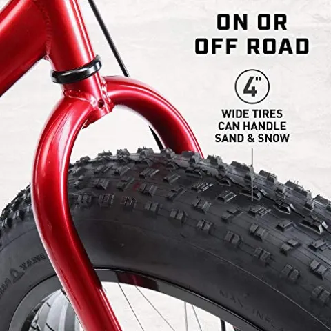 Mongoose Dolomite Fat Tire Mountain Bike Red