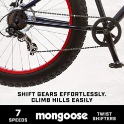 Mongoose Dolomite Mens Fat Tire Mountain Bike Navy Blue