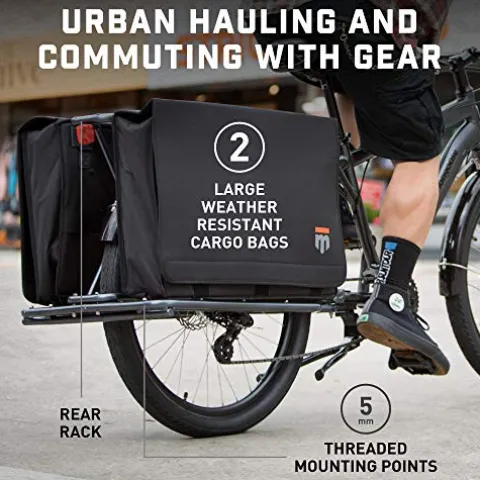 Mongoose Envoy Cargo Bike Grey 26-Inch Wheels 8-Speed Shimano Drivetrain