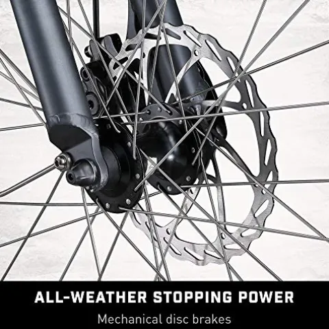 Mongoose Envoy Cargo Bike Grey 26-Inch Wheels 8-Speed Shimano Drivetrain