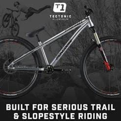 Mongoose Fireball Dirt Jump Mountain Bike 26-Inch Chrome