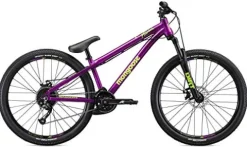 Mongoose Fireball Dirt Jump Mountain Bike 26-Inch Mechanical Disc Brakes Purple