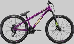 Mongoose Fireball Dirt Jump Mountain Bike 26-Inch Mechanical Disc Brakes Purple
