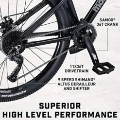 Mongoose Fireball Dirt Jump Mountain Bike Black