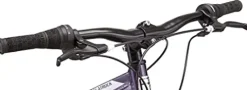 Mongoose Flatrock Womens Hardtail Mountain Bike 26-Inch Wheels 21 Speed Twist Shifters 16-Inch Lightweight Aluminum Frame Purple