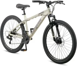 Mongoose Grafton Mountain Bike Hardtail 21-Speed Drivetrain 17-Inch Frame 26-Inch Wheels Tan