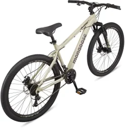 Mongoose Grafton Mountain Bike Hardtail 21-Speed Drivetrain 17-Inch Frame 26-Inch Wheels Tan