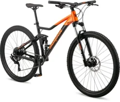 Mongoose Impasse 3.0 Dual Suspension Mountain Bike Black/Orange