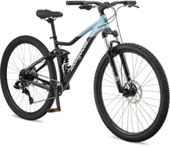 Mongoose Impasse 2.0 Mountain Bike 8-Speed Full Suspension 29-Inch Black/Blue