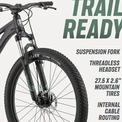 Mongoose Impasse Mountain Bike Matte Black