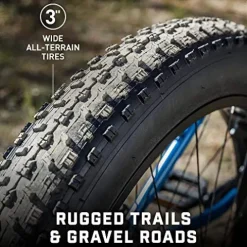 Mongoose Juneau Fat Tire Mountain Bike Blue