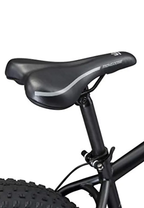 Mongoose Malus Fat Tire Mountain Bike 26-Inch Matte Black