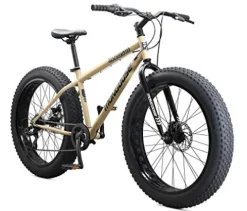 Mongoose Malus Fat Tire Mountain Bike 26-Inch 7-Speed Steel Frame Tan