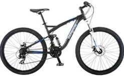 Mongoose Men’s Detour Mountain Bike Grey Full Susp