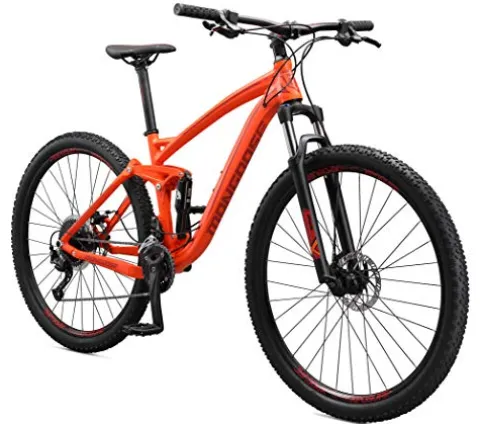 Mongoose Salvo Trail Adult Mountain Bike 29-inch 18-Speed Aluminum Frame Disc Brakes Orange