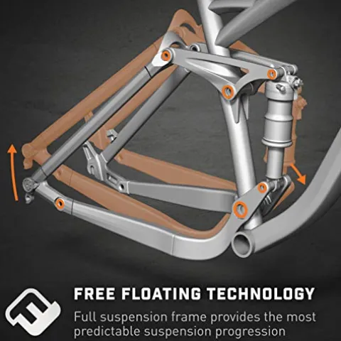 Mongoose Salvo Trail Adult Mountain Bike 29-inch 18-Speed Aluminum Frame Disc Brakes Orange
