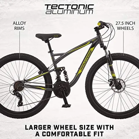 Mongoose Status 2.4 Mountain Bike Dual Suspension Dark Silver