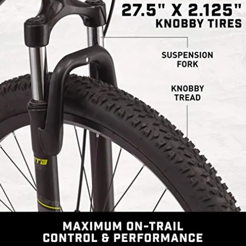 Mongoose Status 2.4 Mountain Bike Dual Suspension Dark Silver