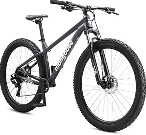 Mongoose Switchback 1 Mountain Bike 8-Speed Drivetrain 29-Inch Wheels 17.5-Inch Frame Purple/Switchback 1