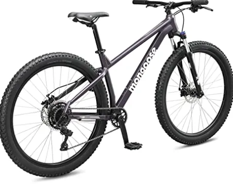 Mongoose Switchback 1 Mountain Bike 8-Speed Drivetrain 29-Inch Wheels 17.5-Inch Frame Purple/Switchback 1