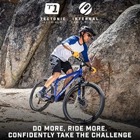 Mongoose Switchback Comp Hardtail Mountain Bike 18-Speed 27.5-Inch Medium Grey