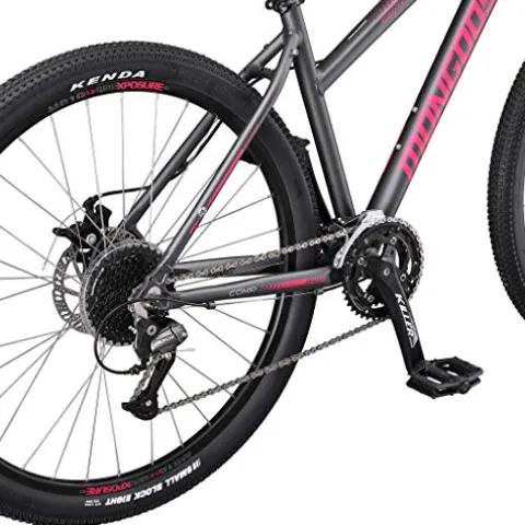 Mongoose Switchback Comp Hardtail Mountain Bike 18-Speed 27.5-Inch Medium Grey