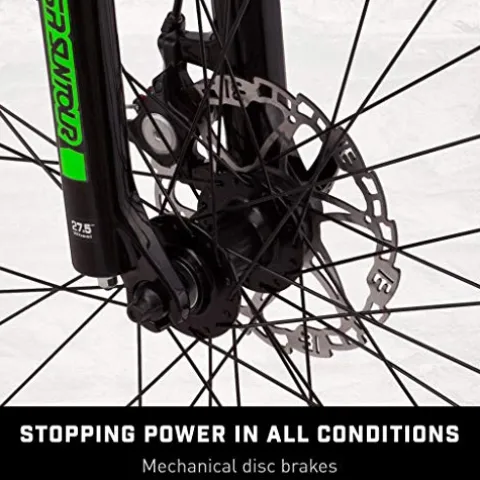 Mongoose Switchback Trail Hardtail Mountain Bike 21-Speed 27.5-Inch Neon Green