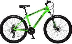 Mongoose Switchback Trail Hardtail Mountain Bike 21-Speed 27.5-Inch Neon Green