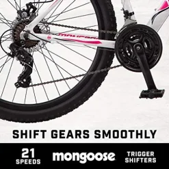 Mongoose Switchback Trail Adult Mountain Bike White