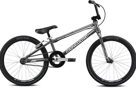 Mongoose Title Expert BMX Race Bike 20-inch Wheels Lightweight Tectonic T1 Aluminum Frame Black