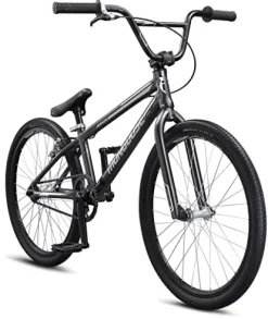 Mongoose Title Pro XXL BMX Race Bike 24-inch Wheels Lightweight Aluminum Frame Charcoal Black Pro XXL
